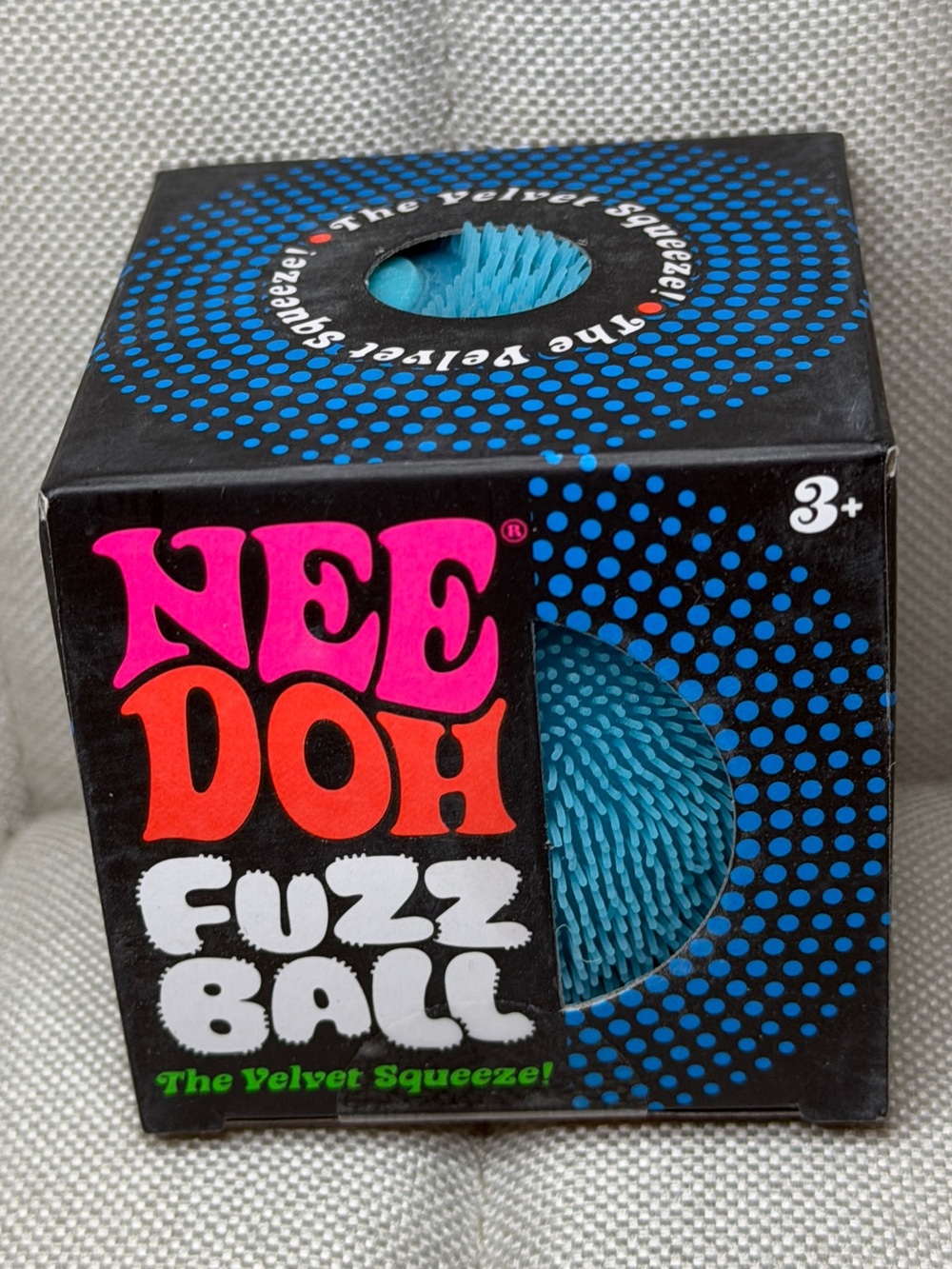Needoh Fuzz Ball - Blue Velvet Squeeze